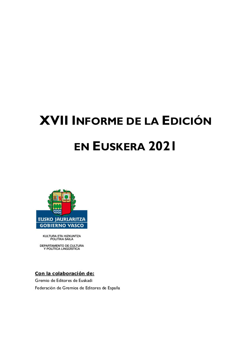 Informe edición en euskara 2021
