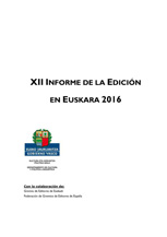 Informe edición en euskara 2016